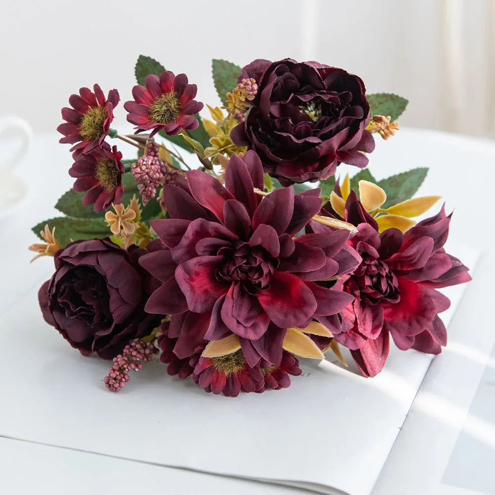 Elegant Silk Flower Bouquet