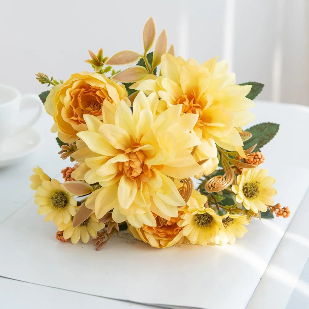 Elegant Silk Flower Bouquet