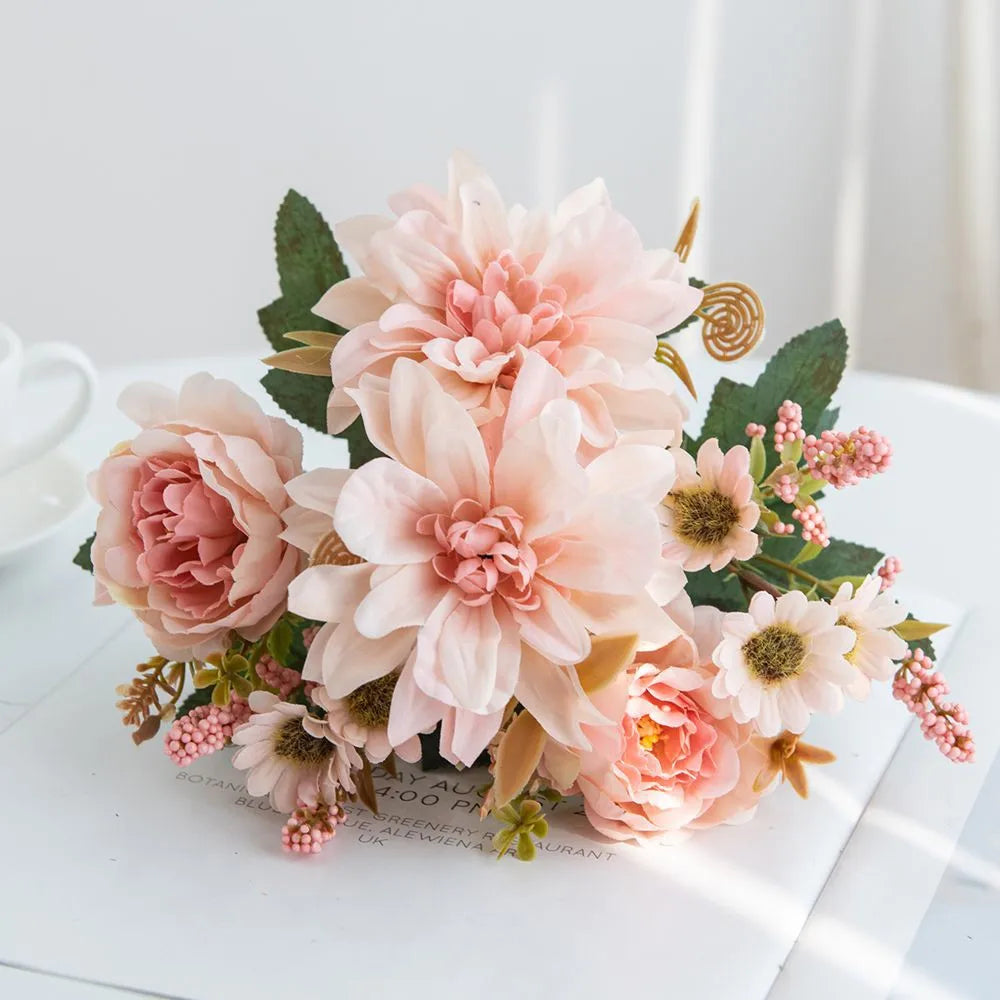 Elegant Silk Flower Bouquet